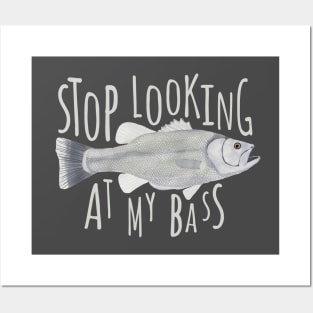 Funny Bass Fish Posters and Art